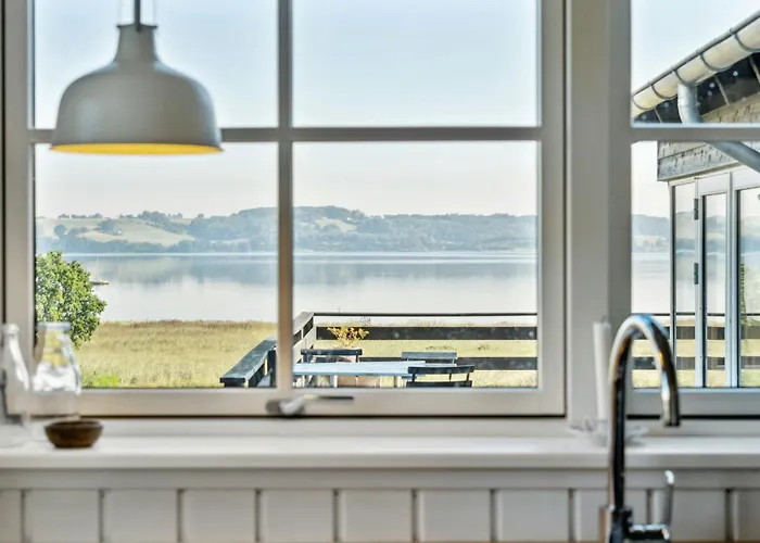 Family With Sauna And Fjord View ボルコップ